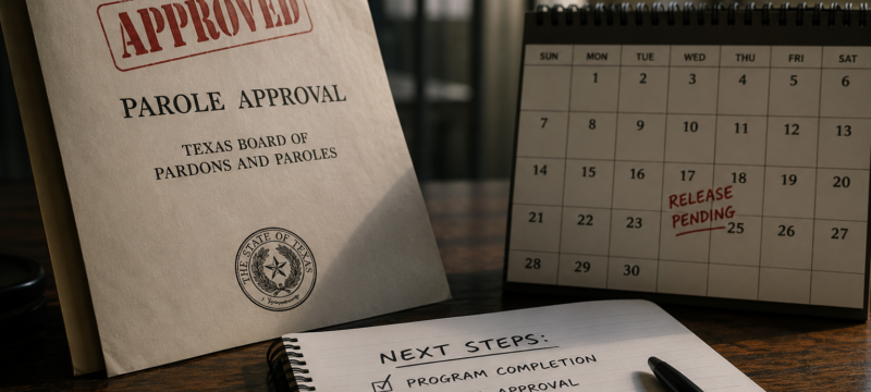 What Happens Between a Parole Approval and Actual Release?